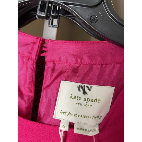 Kate Spade Women's Sweetheart Pink Fancy Meeting You Demi Dress Size 6 NEW - Picture 7 of 8